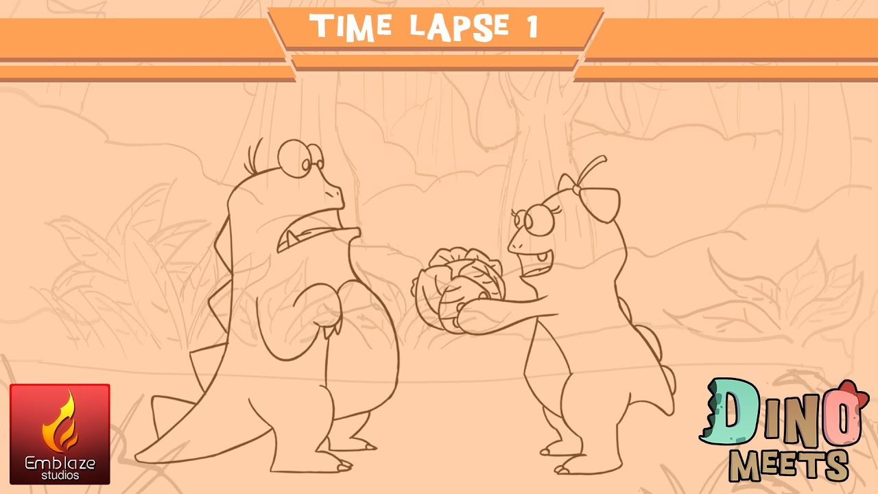 student film definition Dino Meets Time Lapse #1 - Shot 110 Keyframe clean up