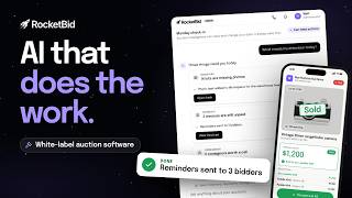 Meet RocketBid: All-in-One Auction Software with AI Built In