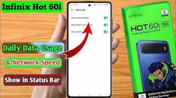 how to show daily data usage in infinix hot 60i  | infinix hot 60i  Show daily data usage