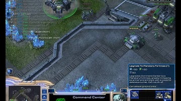 SC2 - Strategy - YABOT Test of Planetary Fortress in 5 Mintues..avi