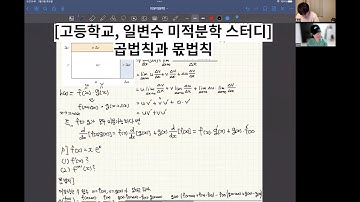 [고등학교, 일변수 미적분학 스터디] 곱법칙과 몫법칙
