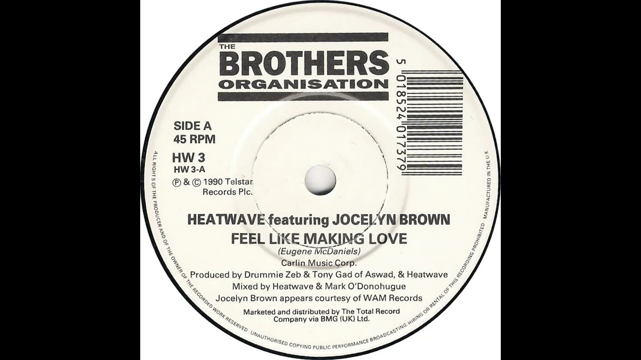 17a) Heatwave feat. Jocelyn Brown - Feel Like Making Love - YouTube