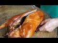 #Hongkong StreetFood  #RoastedDuck #RoastedGoose，Uncle Fat #RoastedPig #Suckling-pig #StreetFood=