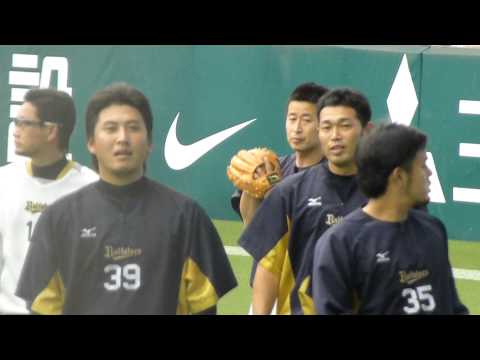 20130622　オリックス投手陣のウォームアップ１　＠西武ドーム