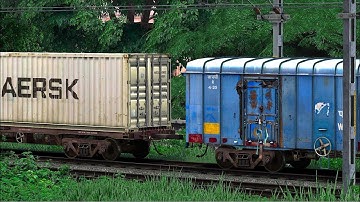 CONTAINER WAGON COUPLING BCNA BLUE WAGON | BUMPY RAILROAD |  Train Simulator | RAILWAY RITAM