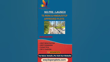TS RERA & HMDA/DTCP APPROVED PLOTS
