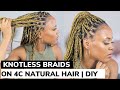 HOW TO DO KNOTLESS BOX BRAIDS  YOURSELF | BEGINNER FRIENDLY  DETAILED TUTORIAL