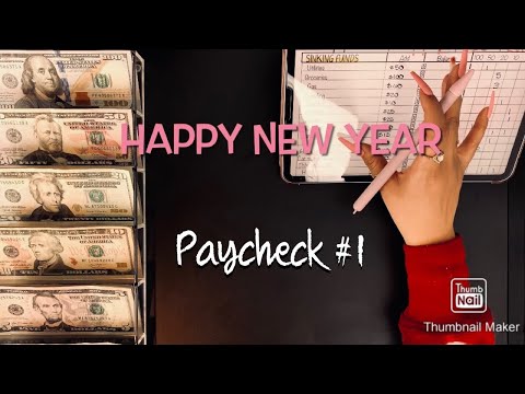 January 2021 | cash envelope stuffing | paycheck # 1 | budget