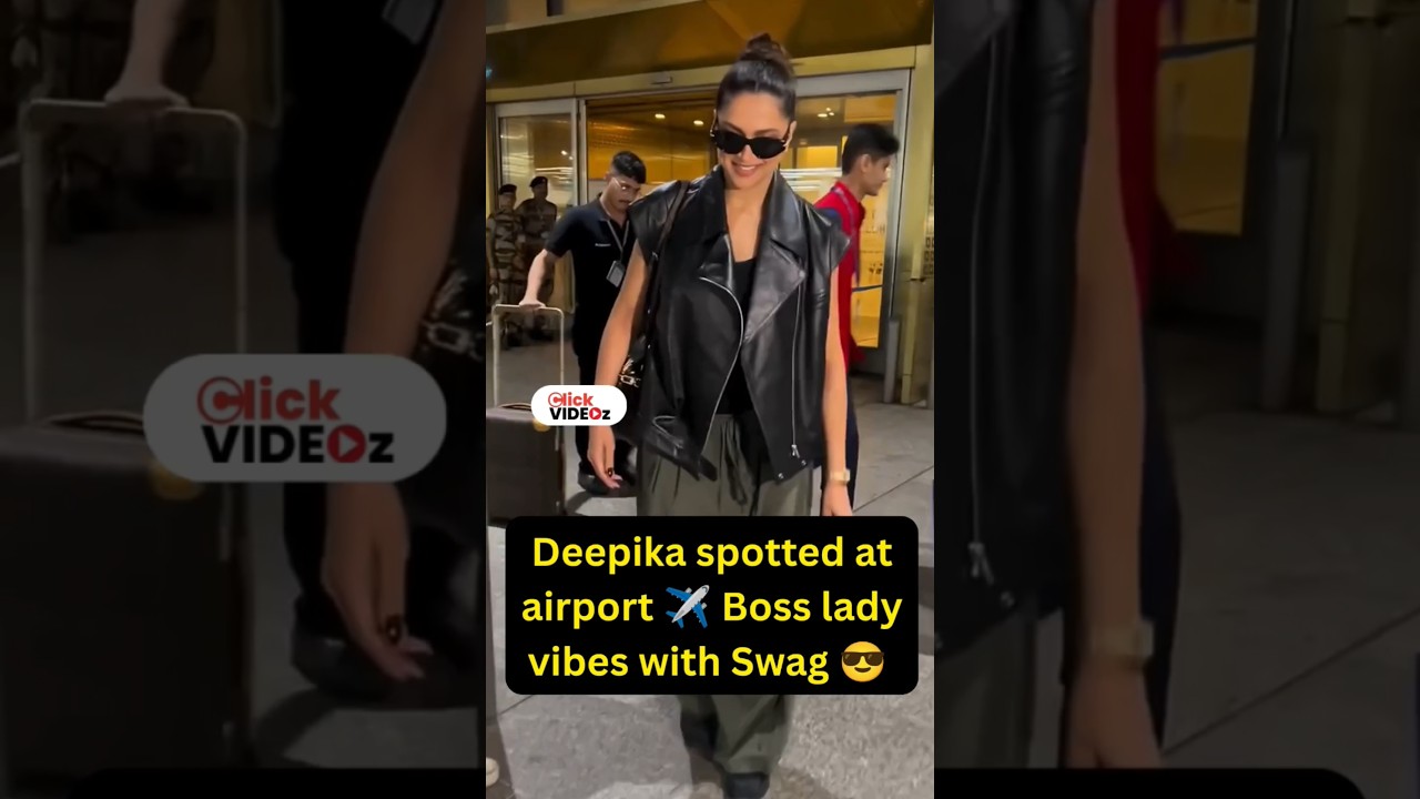 Deepika spotted at airport ✈️ Boss lady vibes with Swag 