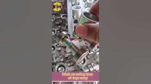 Bánh xe máng treo có trục xoay  #vitbanton #banhxe