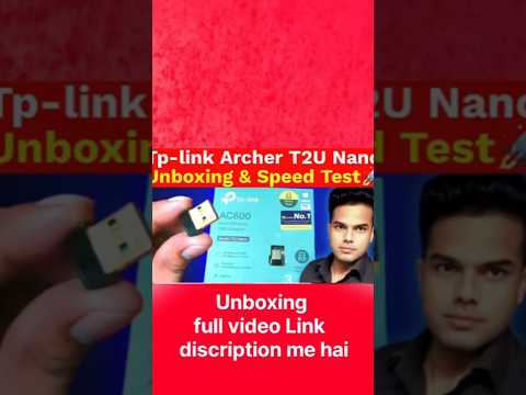 "TP-Link Archer T2U Nano Wi-Fi Adapter Unboxing  & Speed Test 🚀🔥Super Fast wifi adaptor