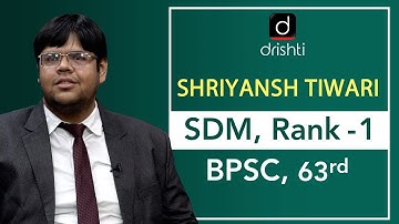 BPSC Topper Shriyansh Tiwari, S.D.M. (Rank 1) - Mock Interview
