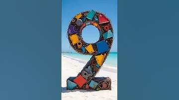 Metal Art Countdown 9 to 0 | Beach Vibes with Voice #10seconds #countdown #shorts