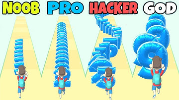 NOOB vs PRO vs HACKER vs GOD in Grade Run 3D