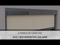 Le store de fentre avec motorisation solaire somfy