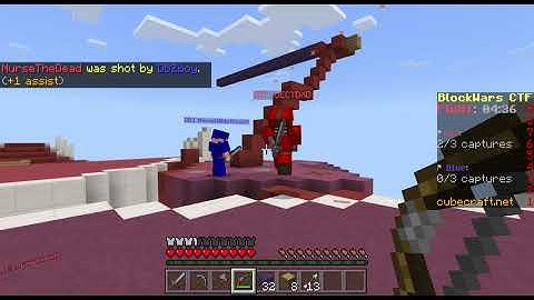 Fighting a Hacker (Minecraft Cubecraft Block Wars)