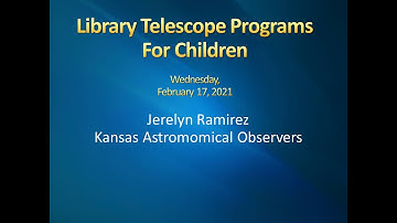 Library Telescope Programs For Children