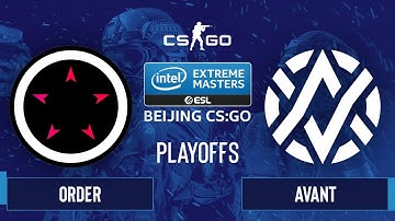 CS:GO - ORDER vs. AVANT [Mirage] Map 2 - IEM Beijing 2020 Online - Playoffs - OCE