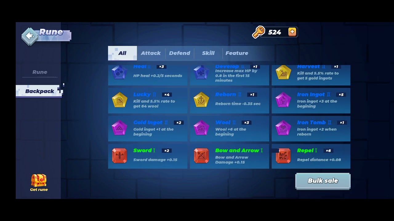 My runes in Bed wars 🤩 - YouTube