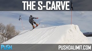 S-Carve on a Snowboard - Frontside and Backside (Slow Motion) - PUSH