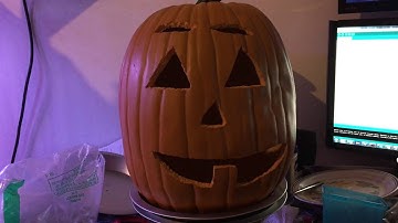 Halloween Arduino Pumpkin 1 of 8 Test Run