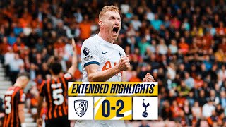 AFC BOURNEMOUTH 0-2 TOTTENHAM HOTSPUR // PREMIER LEAGUE EXTENDED HIGHLIGHTS