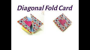 Diagonal Fold Card Tutorial || Card For Scrapbook || MnZ Studio