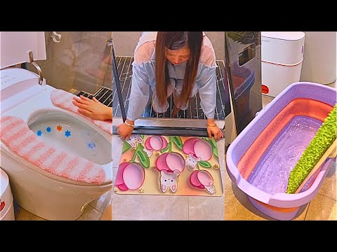 Asian cleaning house