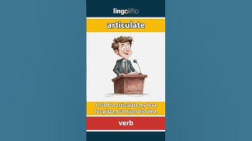 🇬🇧 Articulate Meaning : Flash Card : Learn English Vocabulary