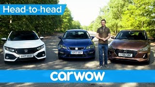 Honda Civic vs Hyundai i30 vs SEAT Leon 2018 review  which is best| Head2Head