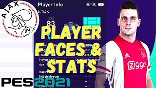 PES 2021 | AFC Ajax | Player Faces & Stats (Data Pack 3.0)
