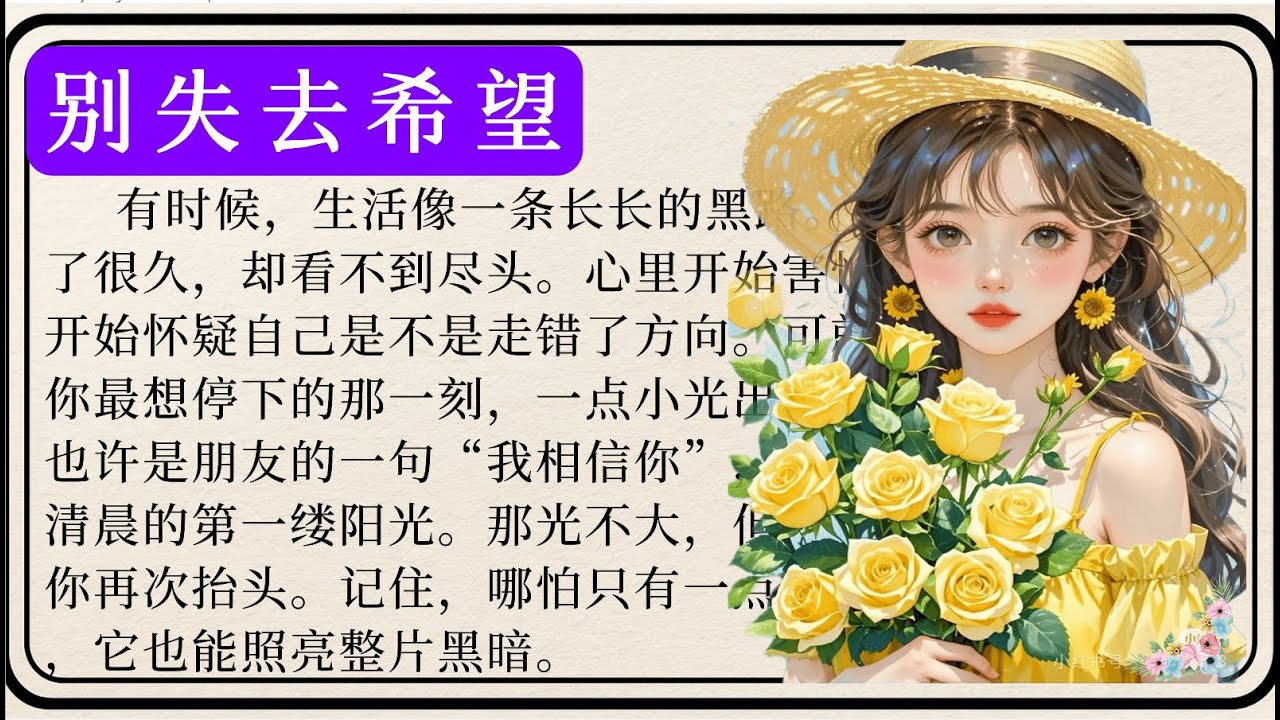 Не теряйте надежды 🌱 | Учите китайский язык по простой истории