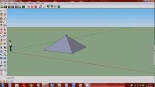 How to make a Pyramidal roof/Pyramid in Google sketchup