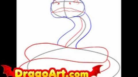 How to draw Rattlesnake Jake, step by step