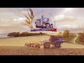 Вспашка поля тракторам БТЗ-243к#трактор #топ