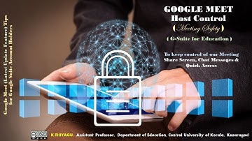 Google Meet Host Controls (Share Screen, Chat Messages & Quick Access) (G-suit for Education)