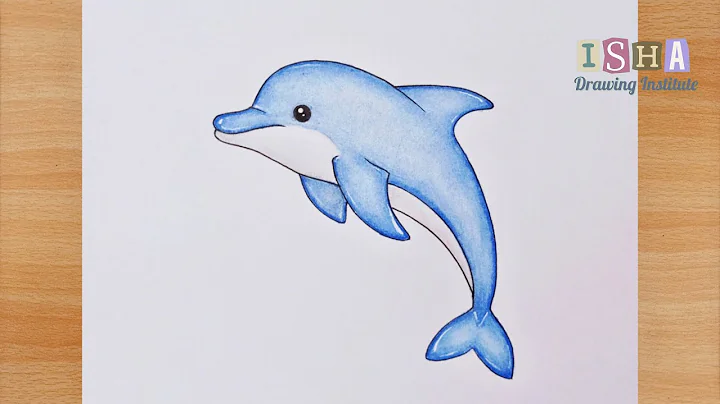 How To Draw A Dolphin - Very Easy | Easy Dolphin Drawing For Beginners