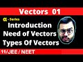 Alpha Class 11 chapter 4 : Vector 01 : Need of Vectors || Scalar and Vectors || Types of Vectors