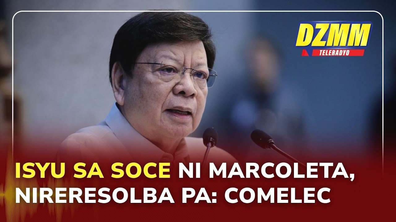 COMELEC still resolving complications over Marcoleta’s SOCE | DZMM Teleradyo (11 March 2026)
