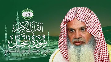 016  سورة النحل   الشيخ علي بن عبد الرحمن الحذيفي