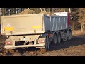 Scania g450 8x4 problem in the mud