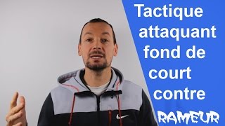 Comment jouer face à un rameur au tennis ?