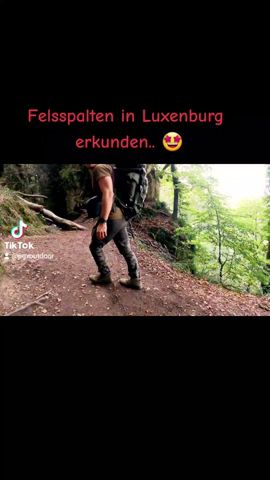 Felsspalten in Luxenburg erkunden