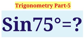 GPSTR maths and bioscience classes ||  Value of Sine 75°