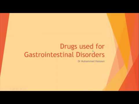 Pharmacology - Lecture 9 - Drugs Used in Gastrointestinal Disorders