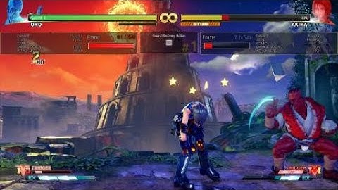 STREET FIGHTER V Oro crush counter combo conversion for oki pressure