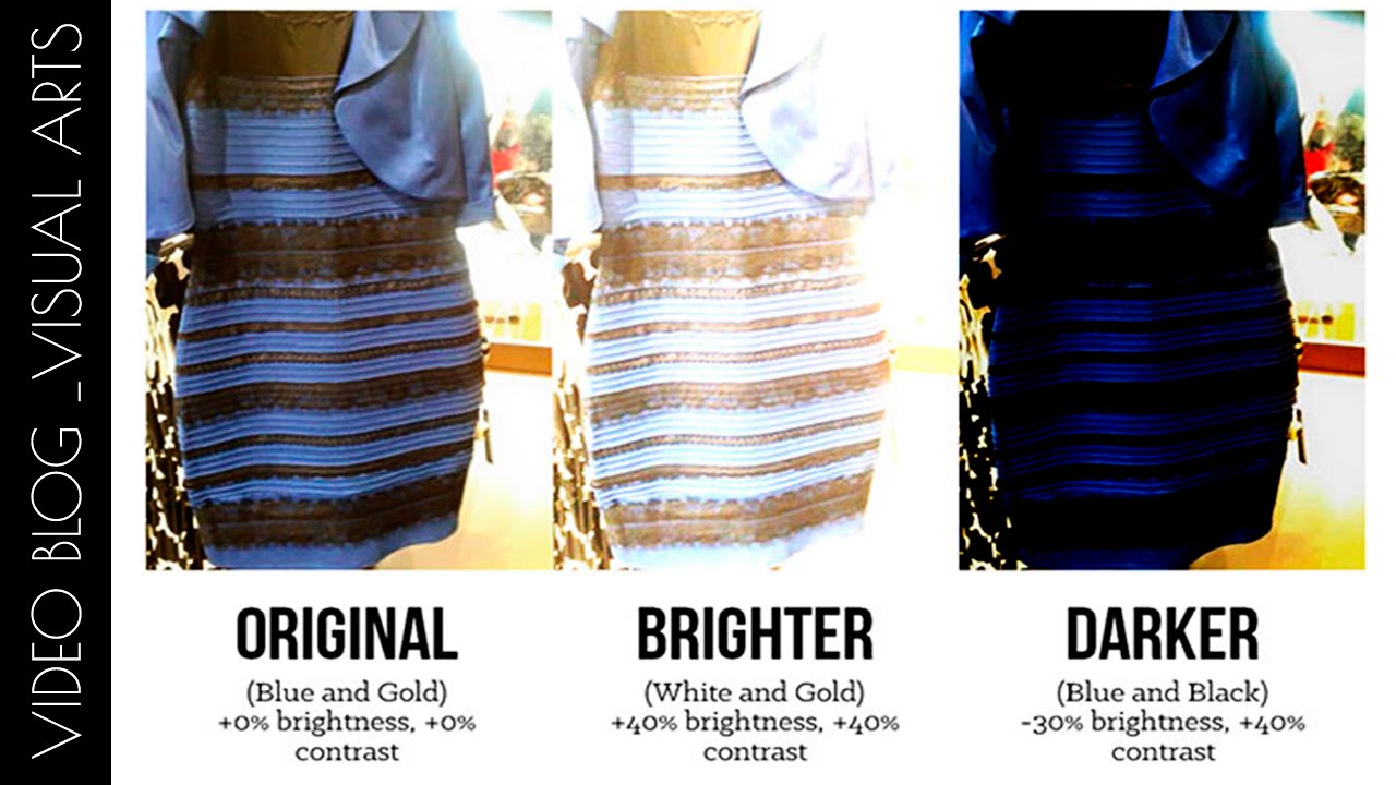 white and gold or blue and black dress