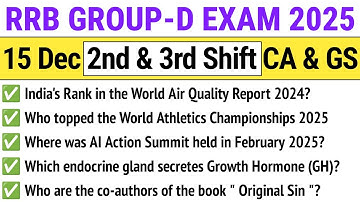 RRB Group D 2nd and 3rd Shift 15 December 2025 Paper Analysis | RRB Group D Exam 2025 Today Analysis