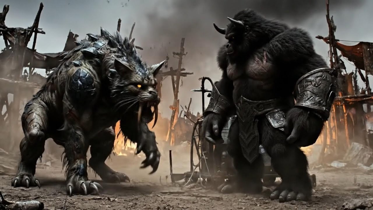 King Kong vs. Giant Cats - Mutant Creatures After the Martian War