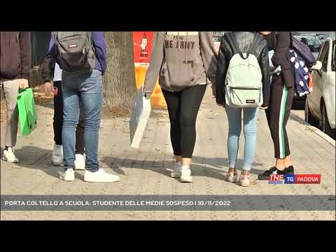 PORTA COLTELLO A SCUOLA: STUDENTE DELLE MEDIE SOSPESO | 10/11/2022